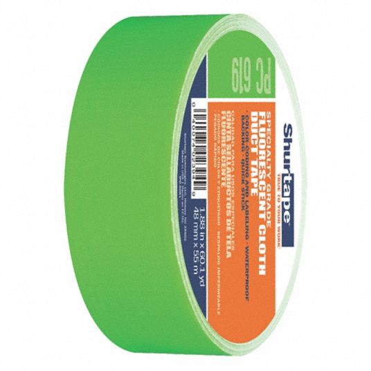 Shurtape Pc-619 Fluorescent Duct Tape 2 in x 60 yds Fluorescent Green