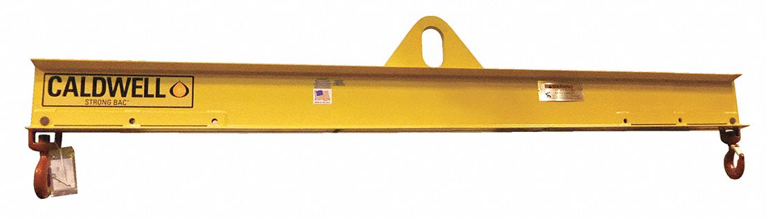 LIFTING BEAM, LIFTING BEAM, 4,000 LB WORKING LOAD LIMIT, ADJUSTABLE, 36 IN OVERALL L, STEEL