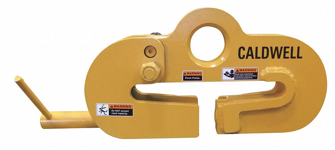 CALDWELL Beam Web Clamp, 22,000 lb Safe Working Load, 6 in to 12 in Jaw