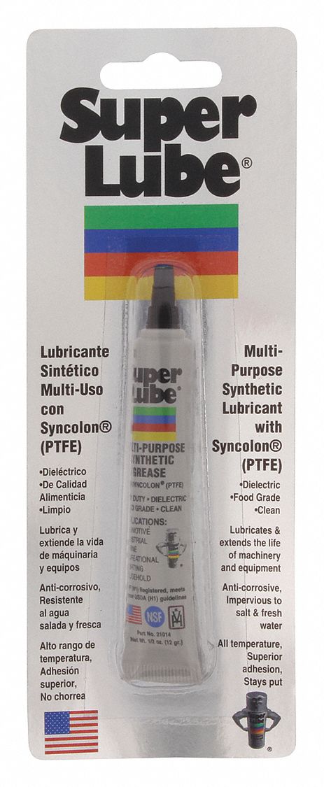 Super Lube White Ptfe Multipurpose Grease 0 5 Oz 2 Nlgi Grade 44n718 Grainger