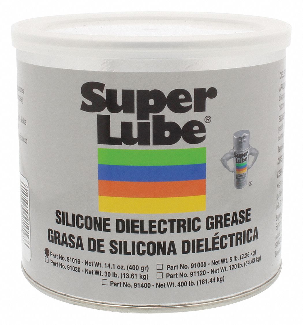 SUPER LUBE White, Silicone, DiElectric Grease, 14.1 oz, 2 NLGI Grade