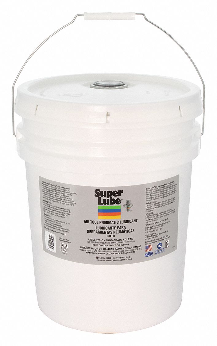 SUPER LUBE, Synthetic, 40°F, Air Tool Lubricant 44N76212050 Grainger