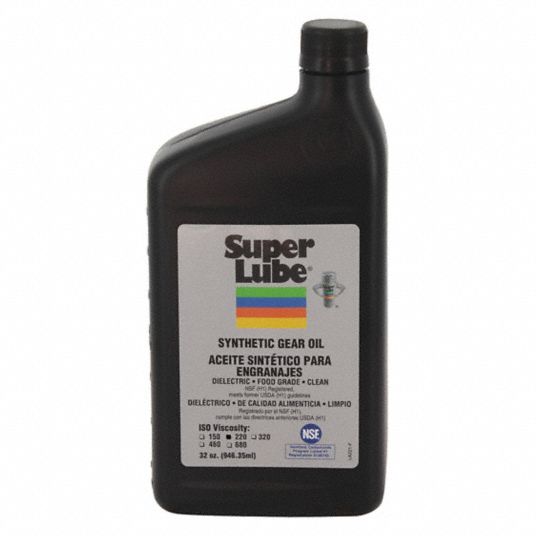 SUPER LUBE, Synthetic Gear Oil, 1 qt, Gear Oil - 44N768