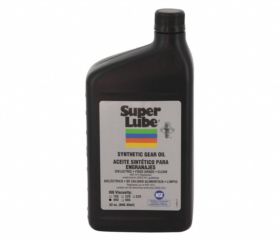 SUPER LUBE Aceite para Engranajes, Synthetic Gear Oil ISO 460, Tamaño ...
