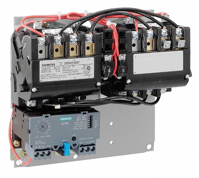 SIEMENS NEMA Magnetic Motor Starter: Reversing, 3 Poles, NEMA Size 2-1/2,  60 A, 240V AC Coil