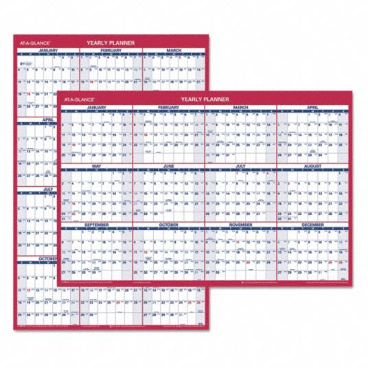 ATAGLANCE Reversible Yearly Wall Calendar,24"x36" 44NR54PM21228