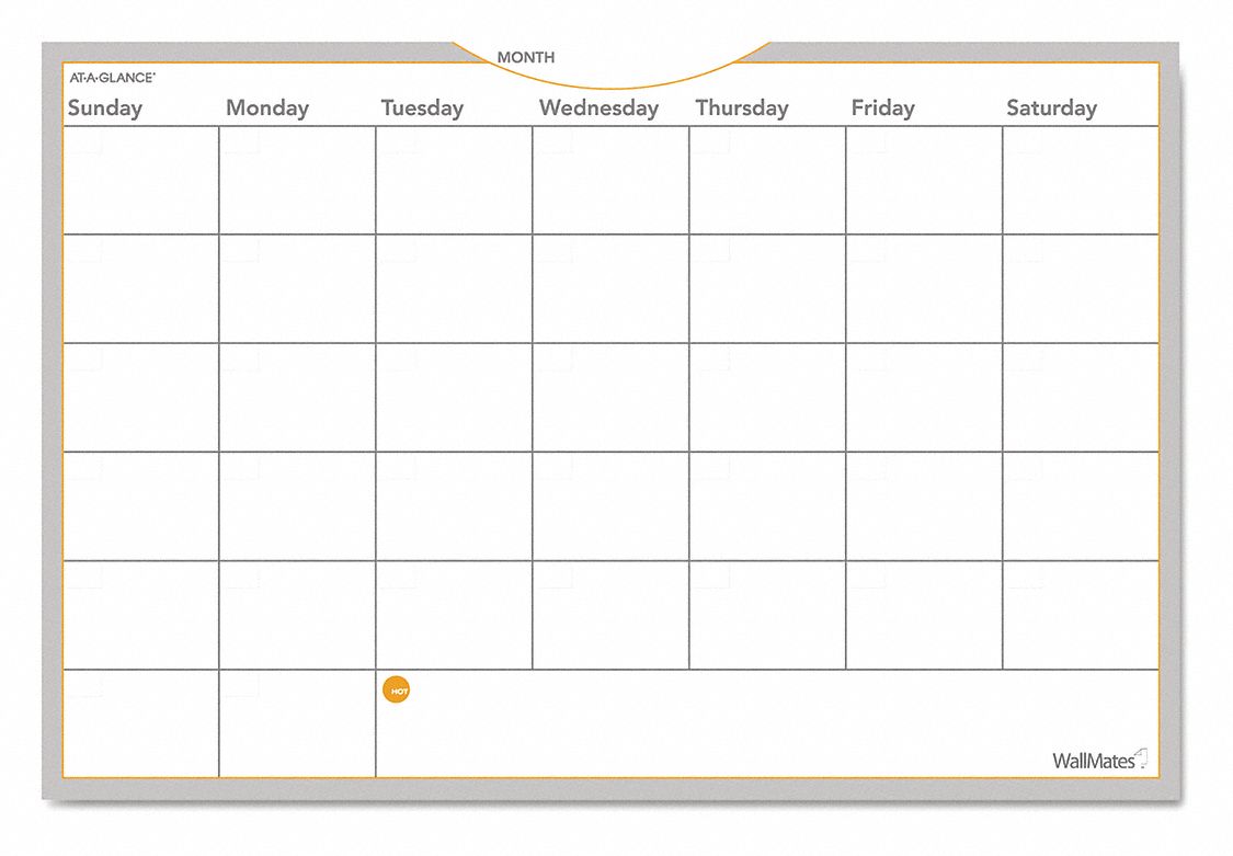 Dry Erase Weekly Calendar,36