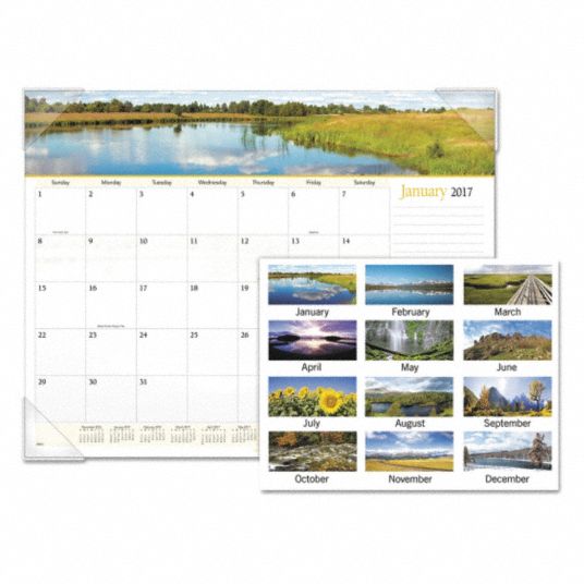 AT-A-GLANCE, Desk Calendar,Landscape,22