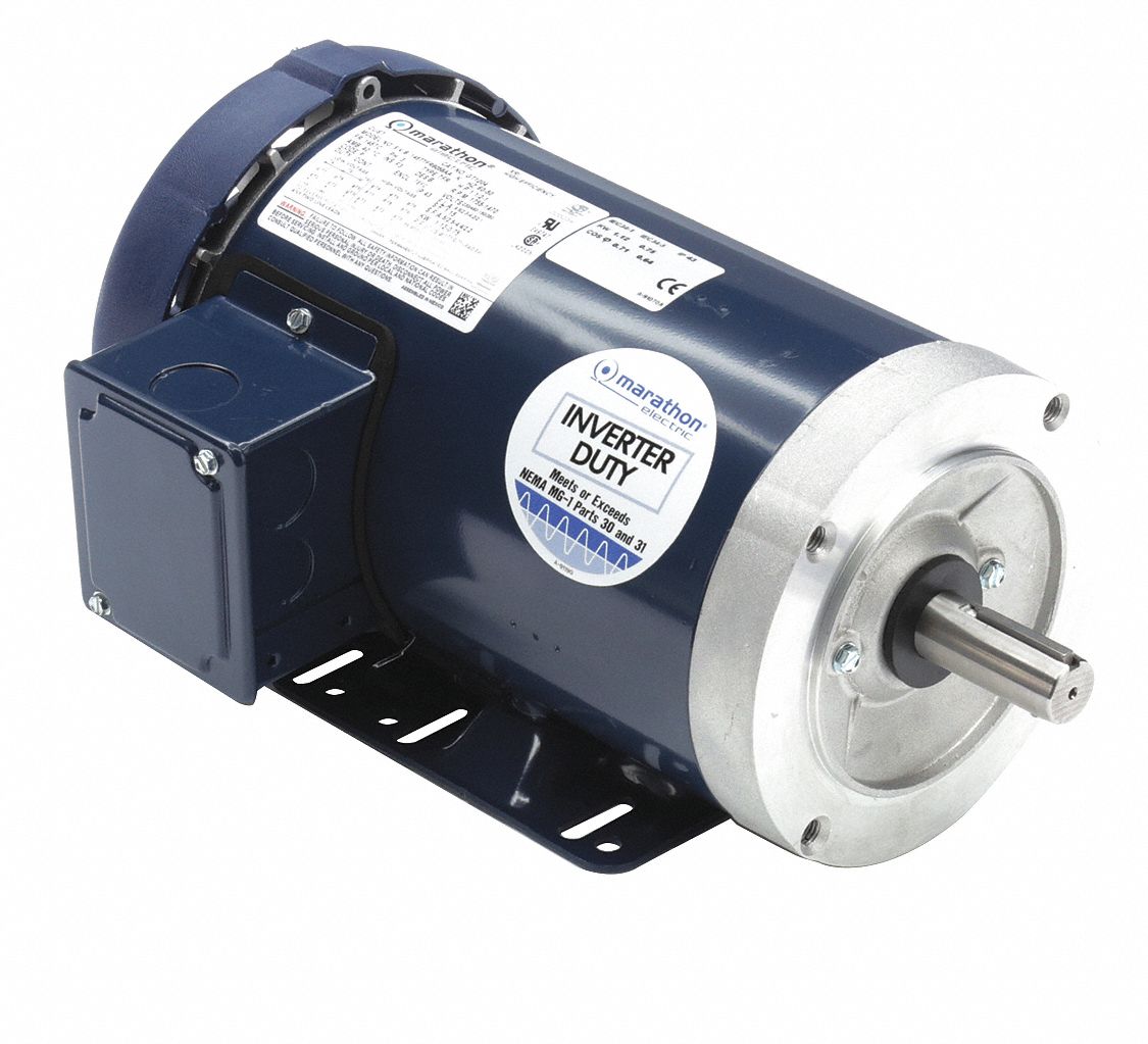 MARATHON MOTORS, Totally Enclosed FanCooled, Rigid Base Mount, General