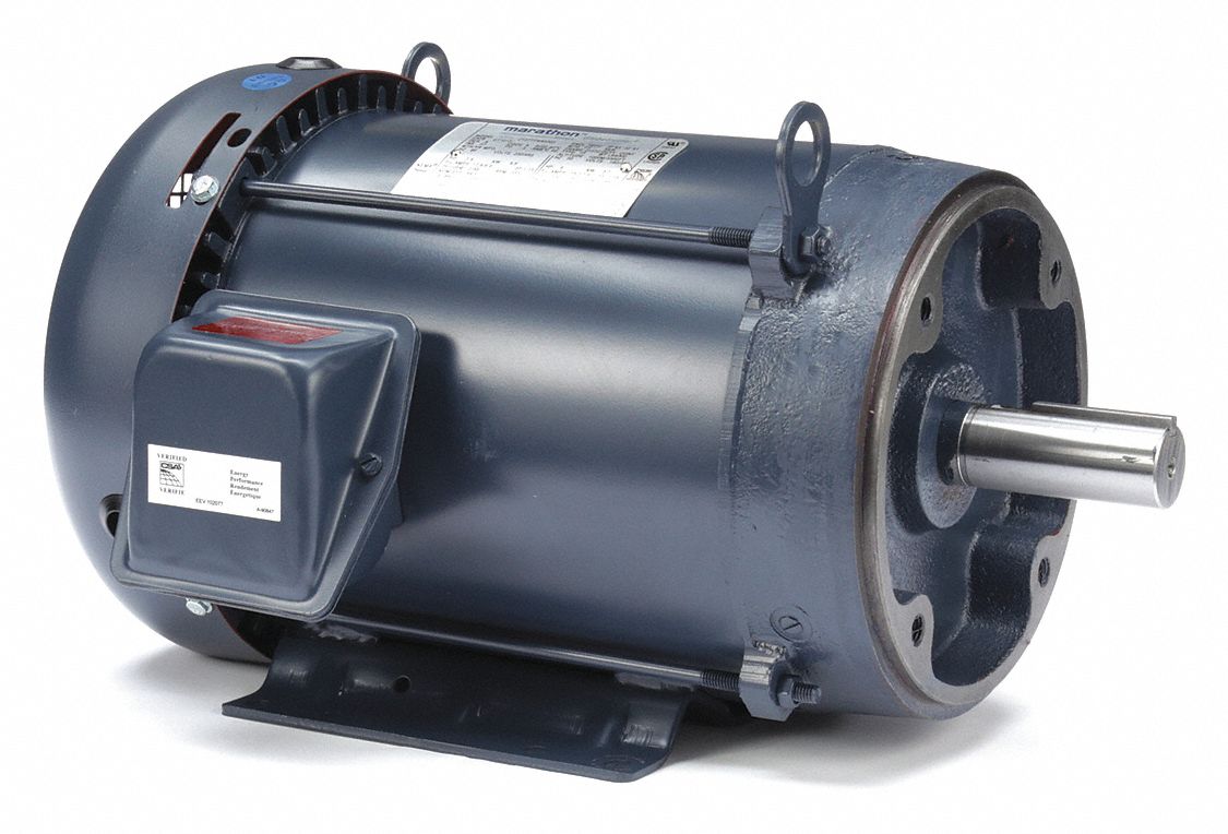 General Purpose Motor: Totally Enclosed Fan Cooled, Rigid Base Mount, 7 1/2 HP