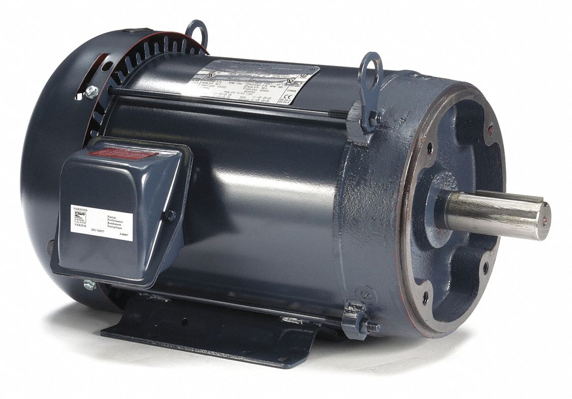 General Purpose Motor: Totally Enclosed Fan Cooled, Rigid Base Mount, 3 HP