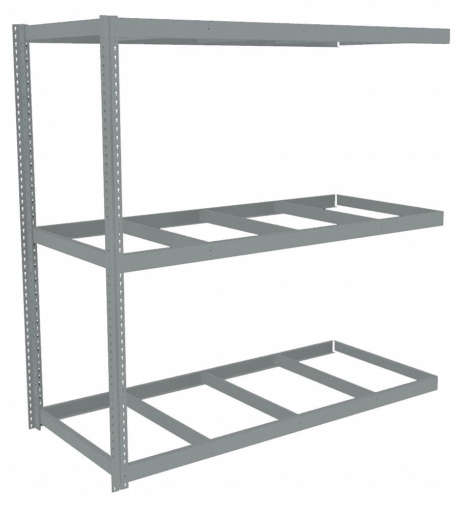 TENNSCO Boltless Shelving: Add-On, Heavy-Duty, 96 in x 30 in, 84 in ...