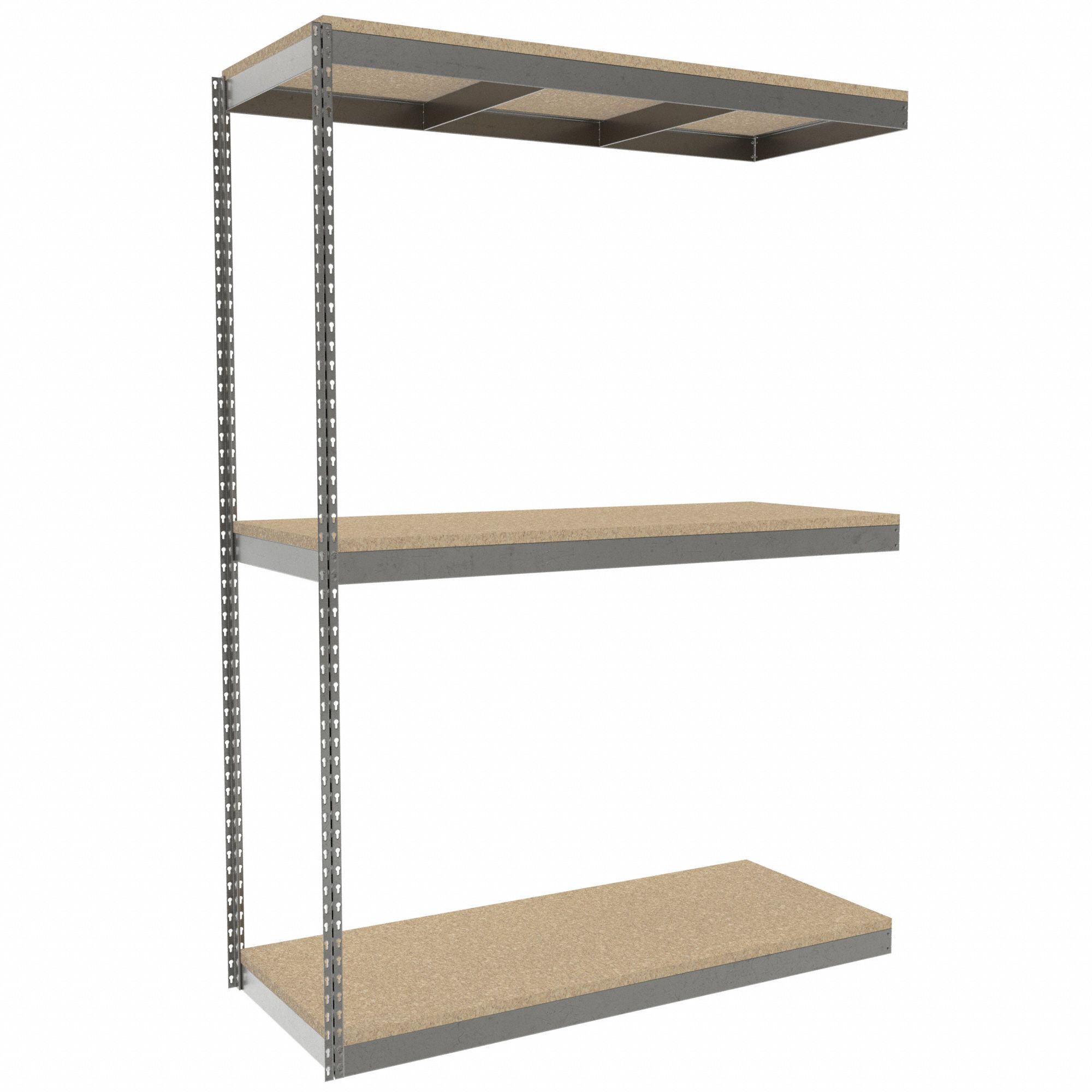 TENNSCO, AddOn, HeavyDuty, Boltless Shelving 44P273ZLE76024A3D