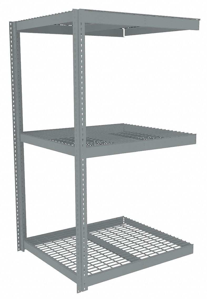 TENNSCO Boltless Shelving AddOn, HeavyDuty, 48 in x 42 in, 84 in