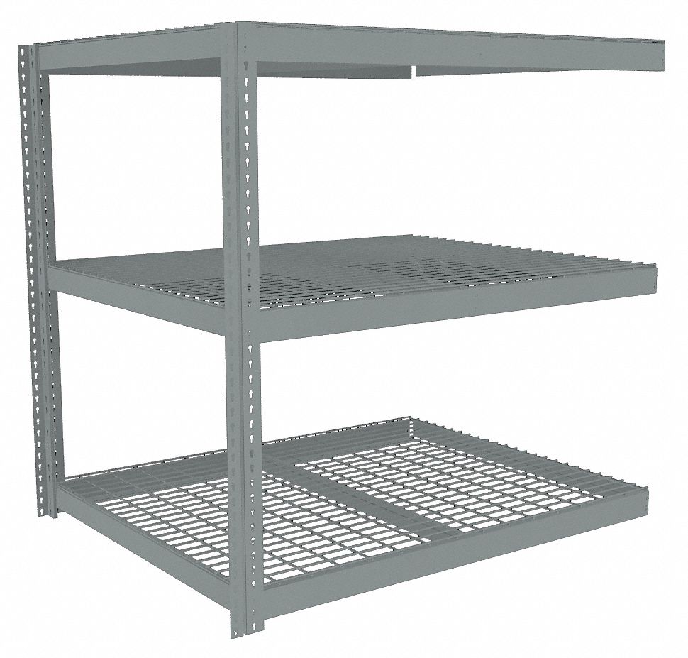 Tennsco Boltless Shelving Add On Heavy Duty 72 In X 42 In 84 In Overall Ht 3 Shelves Steel 2859