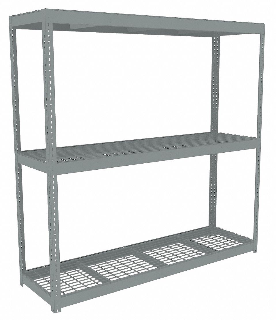 TENNSCO, Starter, HeavyDuty, Boltless Shelving 44P355ZLC79618S3W