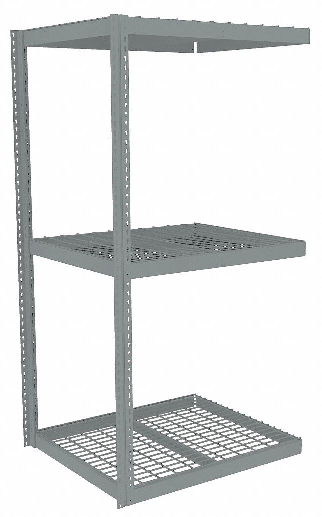 TENNSCO Boltless Shelving AddOn, HeavyDuty, 48 in x 30 in, 84 in