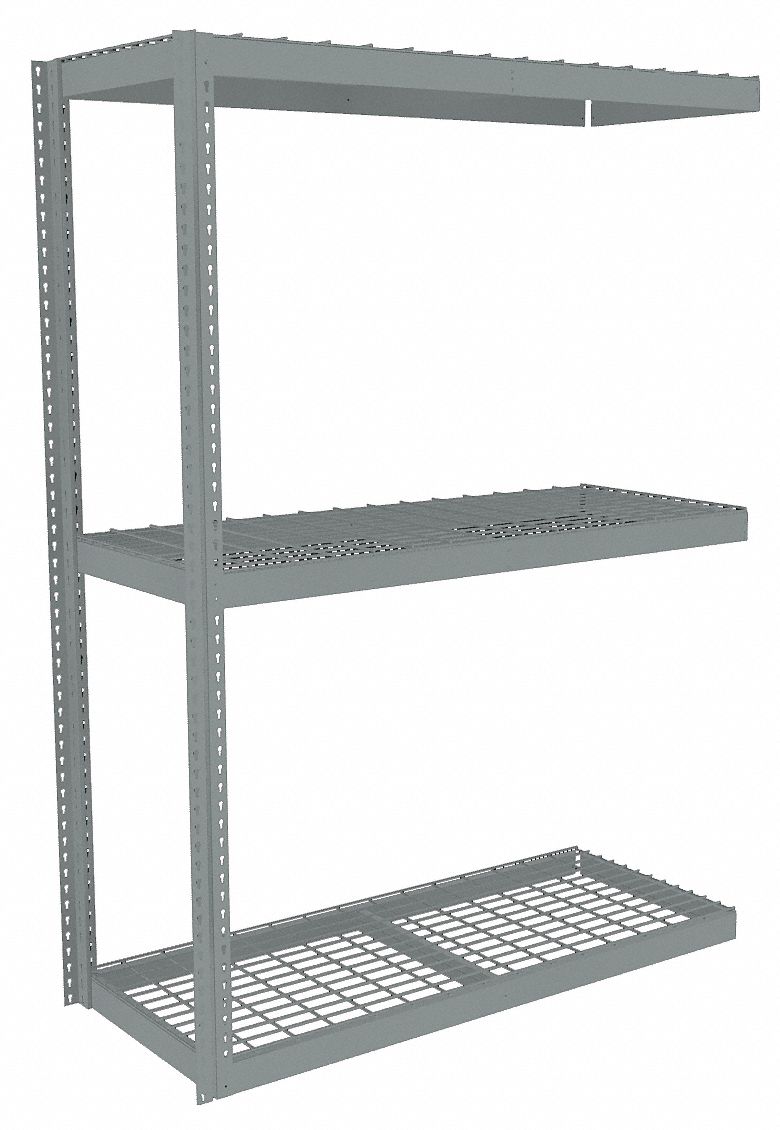 TENNSCO Boltless Shelving AddOn, HeavyDuty, 72 in x 18 in, 84 in