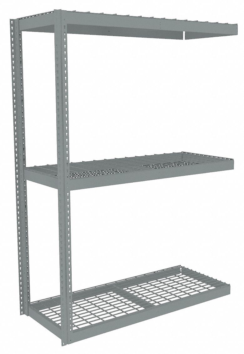 Tennsco Boltless Shelving Add On Heavy Duty 72 In X 18 In 84 In Overall Ht 3 Shelves Steel 7152