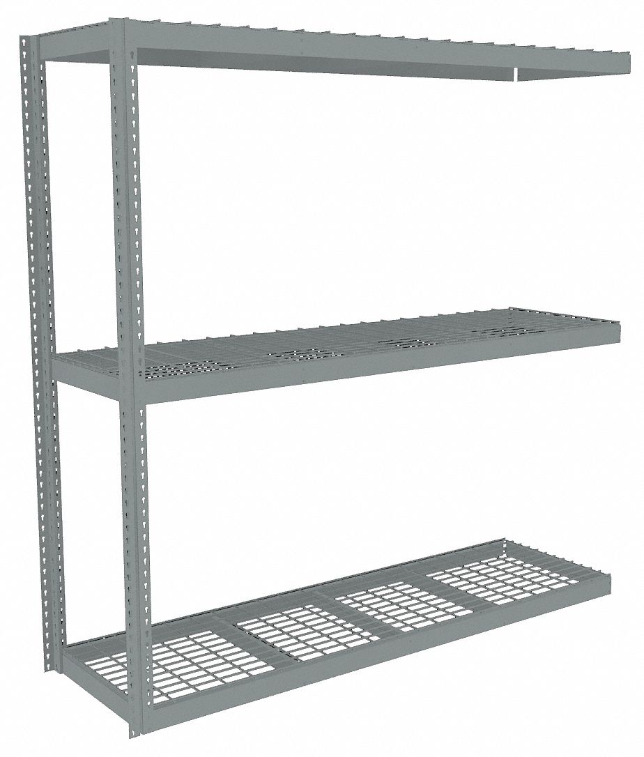 TENNSCO, AddOn, HeavyDuty, Boltless Shelving 44P409ZLE79618A3W