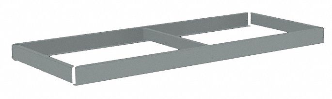 Shelf: 72 in   x 18 in, 2, 000 lb Load Capacity, Gray, Shelf