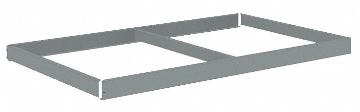 Shelf: 60 in   x 36 in, 2, 250 lb Load Capacity, Gray, Shelf