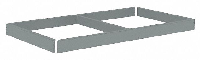 Shelf: 48 in   x 18 in, 2, 250 lb Load Capacity, Gray, Shelf