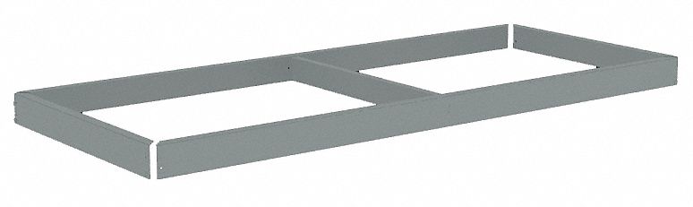 Shelf: 72 in   x 18 in, 1, 750 lb Load Capacity, Gray, Shelf