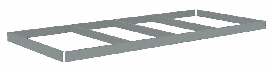 Shelf: 84 in   x 48 in, 1, 500 lb Load Capacity, Gray, Shelf