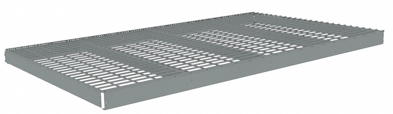 SHELF, 84 IN X 42 IN, 1,750 LB LOAD CAPACITY, STEEL, 5 GA DECKING, GREY, BOLTLESS