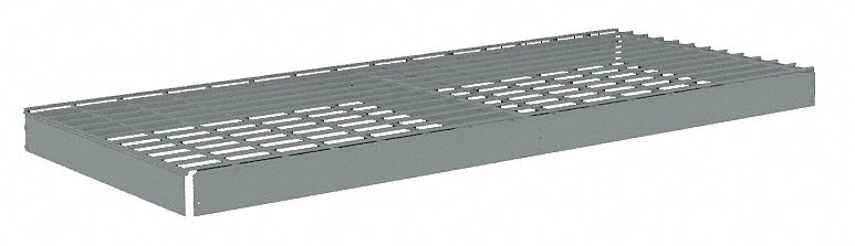 SHELF, 72 IN X 18 IN, 1,750 LB LOAD CAPACITY, STEEL, 5 GA DECKING, GREY, SHELF