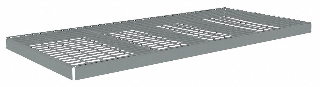 SHELF, 84 IN X 30 IN, 1,500 LB LOAD CAPACITY, STEEL, 5 GA DECKING, GREY, SHELF