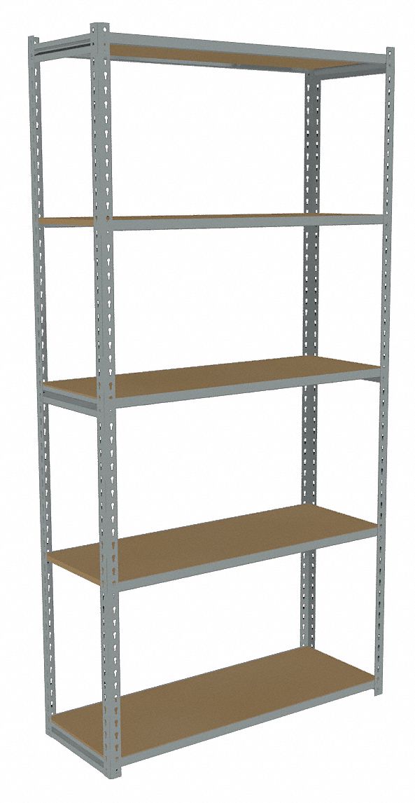 TENNSCO, Starter, LightDuty, Boltless Shelving 44P725ZA74815S5D