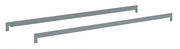 Shelf: 48 in   x 12 in, 500 lb Load Capacity, Gray, Shelf