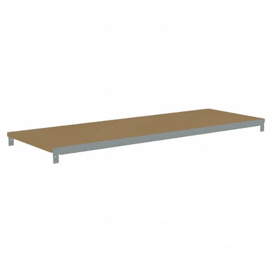 TENNSCO Shelf: 42 in x 15 in, 550 lb Load Capacity, Particleboard, Gray,  ZAES-4215D