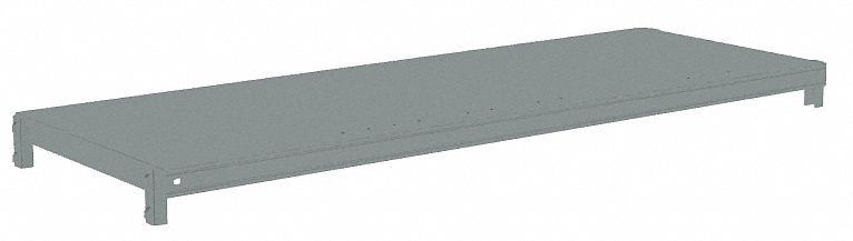 SHELF, 48 IN X 18 IN, 500 LB LOAD CAPACITY, STEEL, 22 GA DECKING, GREY, SHELF