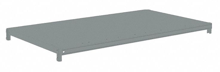 SHELF, 42 IN X 24 IN, 550 LB LOAD CAPACITY, STEEL, 22 GA DECKING, GREY, SHELF