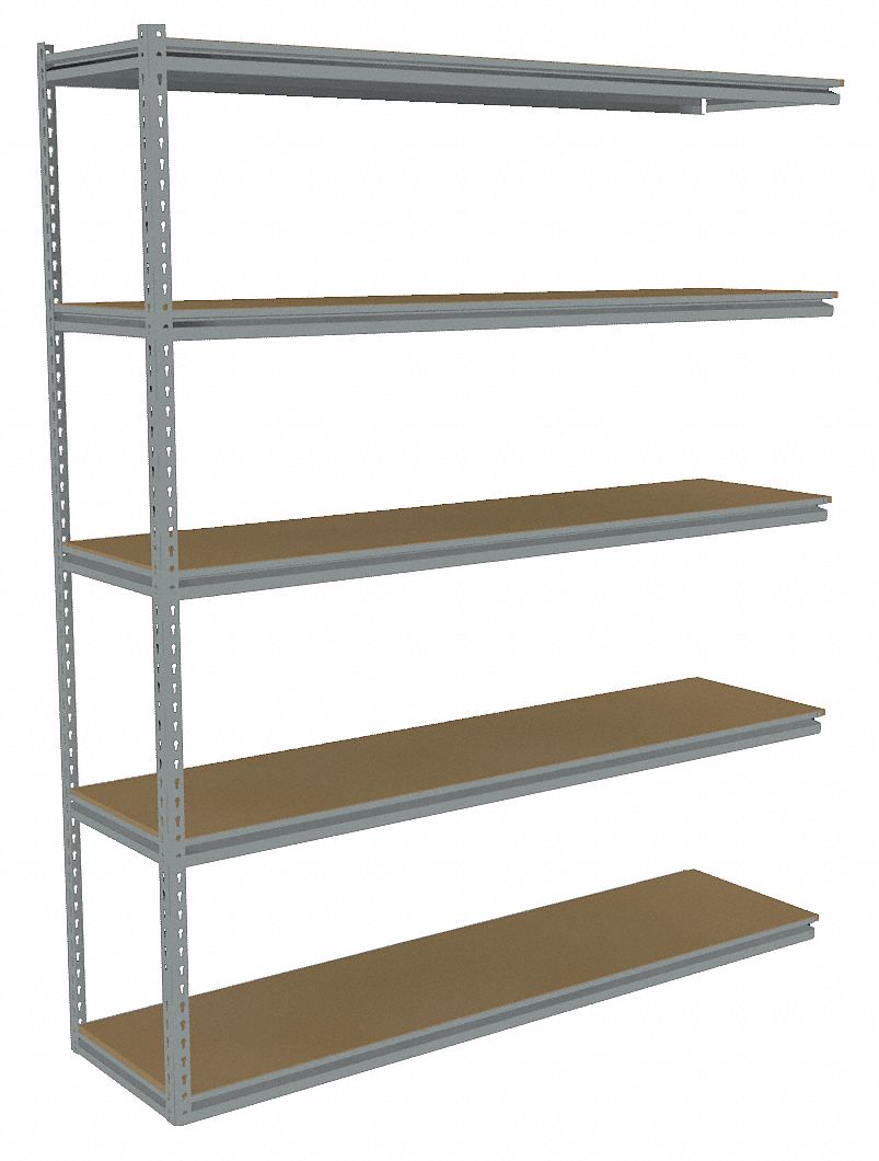 TENNSCO Boltless Shelving AddOn, MediumDuty, 72 in x 12 in, 84 in