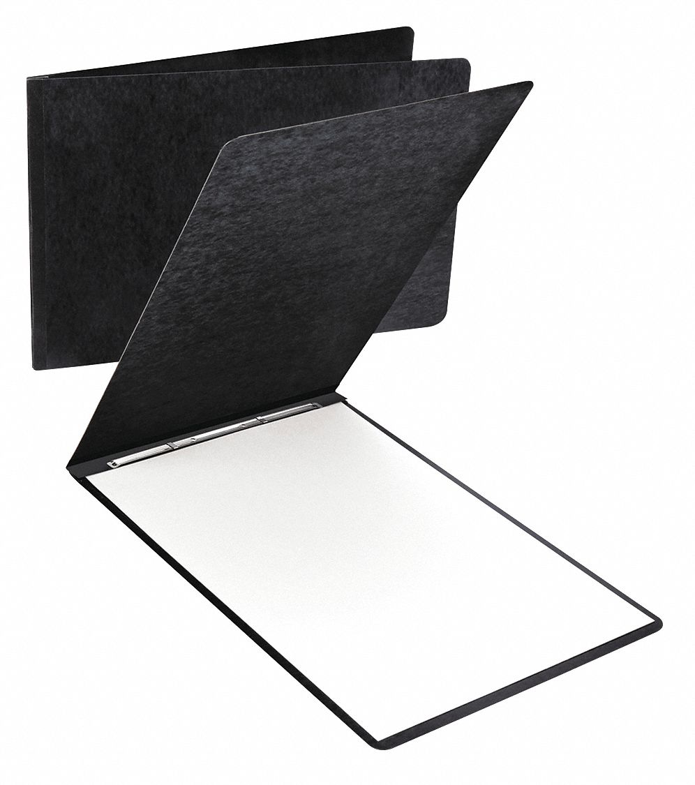 Report Cover: Pressboard, 11 3/4 in Ht, 17 in Wd, Black