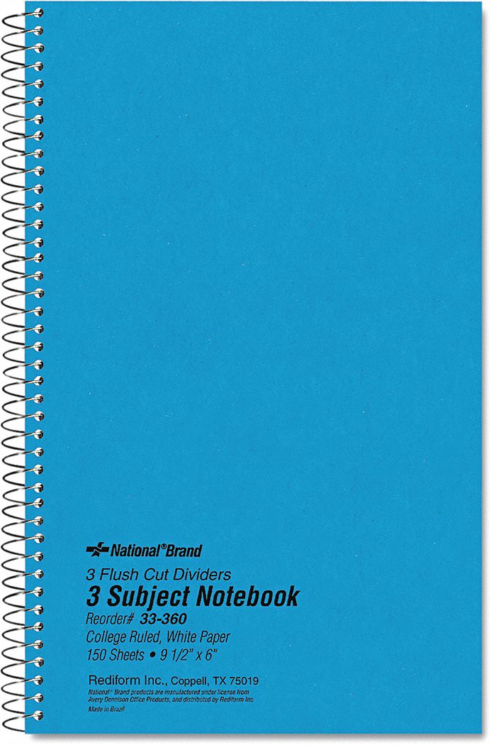 NATIONAL, Notebook,Wirebound ,6