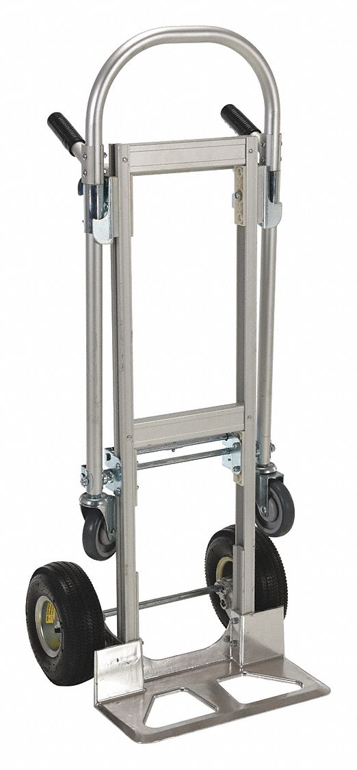 CONVERTIBLE HAND TRUCK, 20 1/2 IN W X 51 1/2 IN H, ALUMINUM