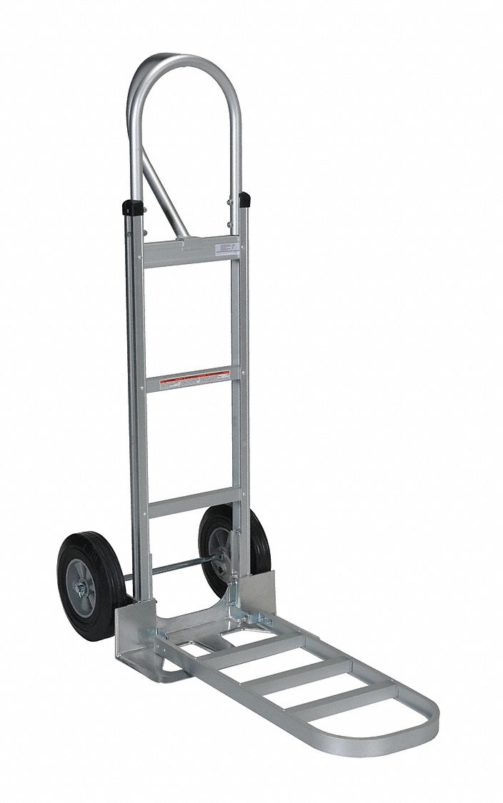 Alum P-Handle Hand Truck Hard Rubber