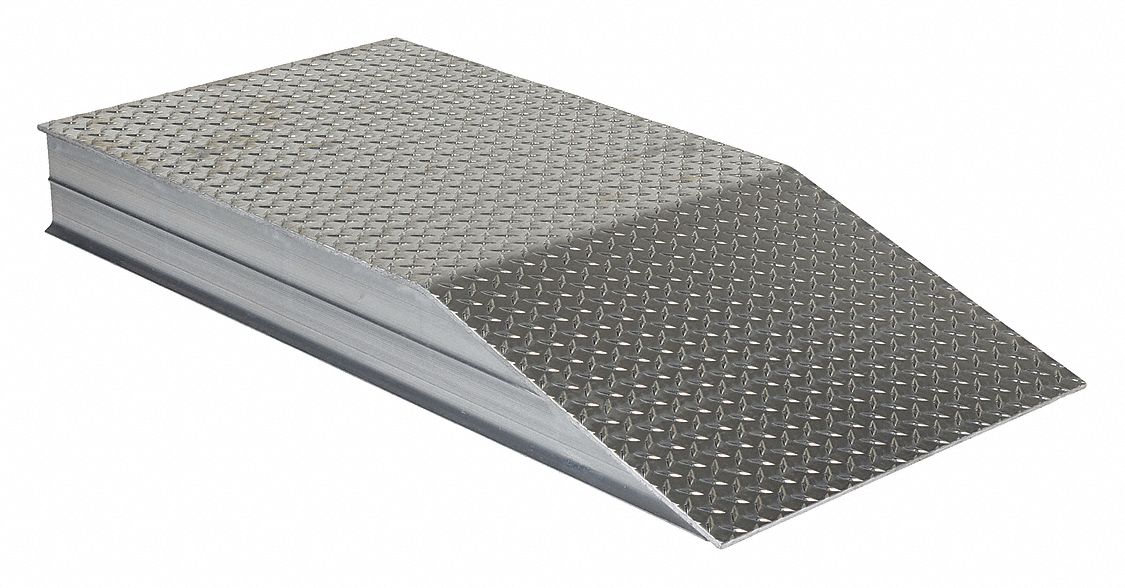 HEAVY DUTY ALUMINUM WHEEL RISER,24X6X48, 4 FT OVERALL L, 24 IN OVERALL W, 6 IN OVERALL H, ALUMINUM