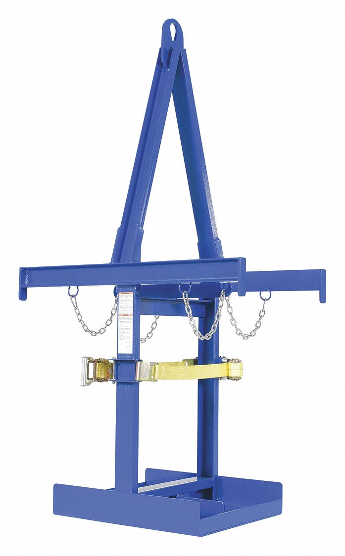 FORKLIFT CYLINDER CADDY, BLUE, STEEL, POWDER COATED FINISH, 4 CYLINDER