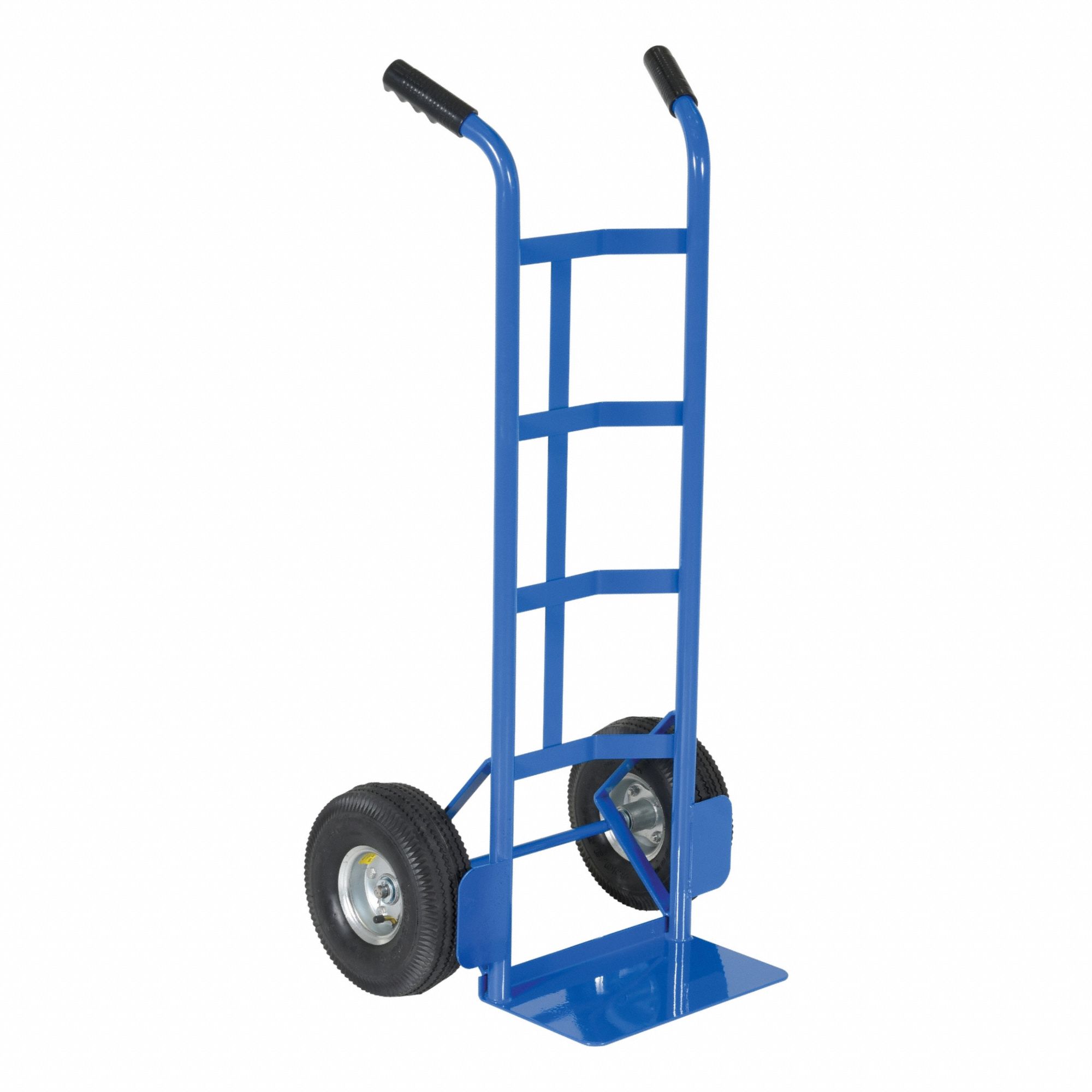 STEEL DUAL HANDLE TRUCK, PNEUMATIC WHEELS