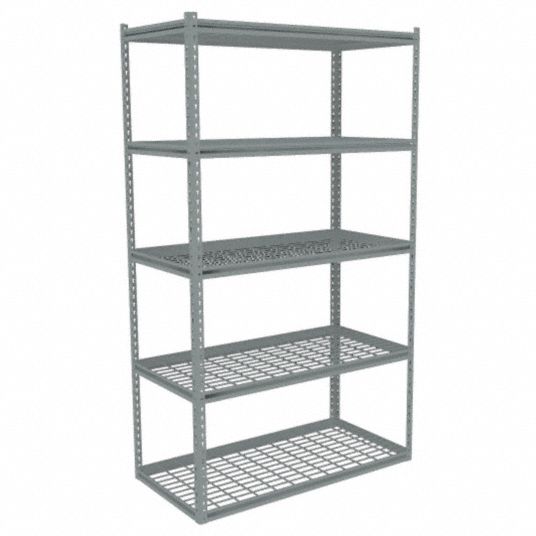 TENNSCO Boltless Shelving Starter, MediumDuty, 48 in x 24 in, 84 in