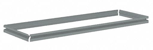 Shelf: 42 in   x 15 in, 900 lb Load Capacity, Gray, Shelf