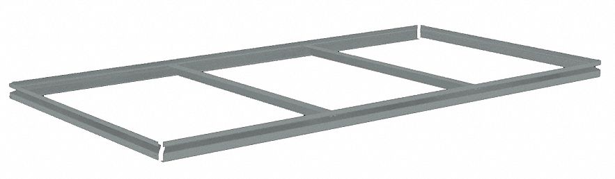 Shelf: 72 in   x 36 in, 600 lb Load Capacity, Gray, Shelf