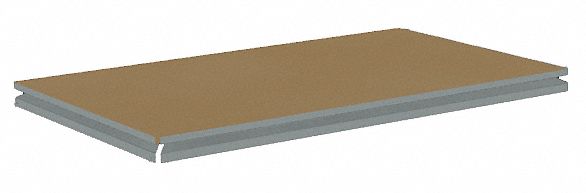 SHELF, 42 IN X 15 IN, 900 LB LOAD CAPACITY, PARTICLEBOARD, BOLTLESS, GREY