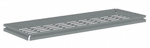 SHELF, 48 IN X 18 IN, 850 LB LOAD CAPACITY, STEEL, 5 GA DECKING, GREY, BOLTLESS